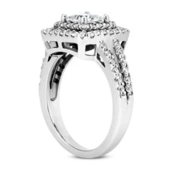 18K White Gold Diamond Engagement Ring 1.43ct 4.0mm -H'Hen Sale Store 18k gold diamond engagement ring 143ct p 35028 back white 20220420 20220426