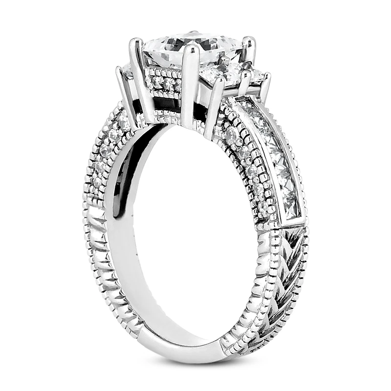 18K White Gold Diamond Engagement Ring 1.47ct 3.1mm 6 18K White Gold Diamond Engagement Ring 1.47ct 3.1mm - Image 4