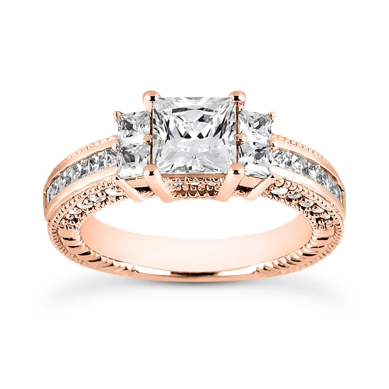18K White Gold Diamond Engagement Ring 1.47ct 3.1mm 5 18K White Gold Diamond Engagement Ring 1.47ct 3.1mm - Image 3