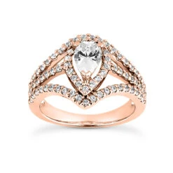 18K White Gold Diamond Engagement Ring 1.49ct 6.1mm -H'Hen Sale Store 18k gold diamond engagement ring 149ct p 34574 rose 20220426