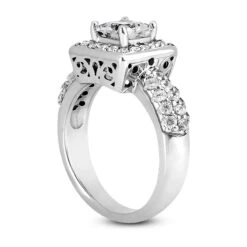 18K White Gold Diamond Engagement Ring 1.51ct -H'Hen Sale Store 18k gold diamond engagement ring 151ct p 34502 back white 20220420 20220426