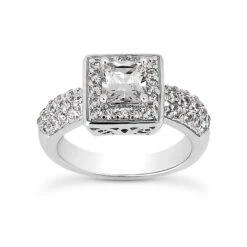 18K White Gold Diamond Engagement Ring 1.51ct