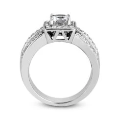 18K White Gold Diamond Engagement Ring 1.53ct 10.10mm -H'Hen Sale Store 18k gold diamond engagement ring 153ct p 34596 additional white