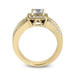 18K White Gold Diamond Engagement Ring 1.53ct 10.10mm -H'Hen Sale Store 18k gold diamond engagement ring 153ct p 34596 additional yellow
