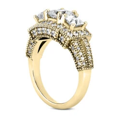 18K White Gold Diamond Engagement Ring 1.97ct -H'Hen Sale Store 18k gold diamond engagement ring 197ct p 34758 back yellow 20220420 20220426