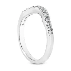 Thin 18K White Gold Diamond Engagement Ring Band 0.33ct 11 Thin 18K White Gold Diamond Engagement Ring Band 0.33ct -H'Hen Sale Store 18k gold diamond engagement ring band 033ct p 33264 back white 20220426