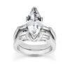 18K White Gold Diamond Engagement Ring Set 1.03ct Band: 1.85mm, Eng.: 1.90mm -H'Hen Sale Store 18k gold diamond engagement ring set 103ct p 34078 white 20220426