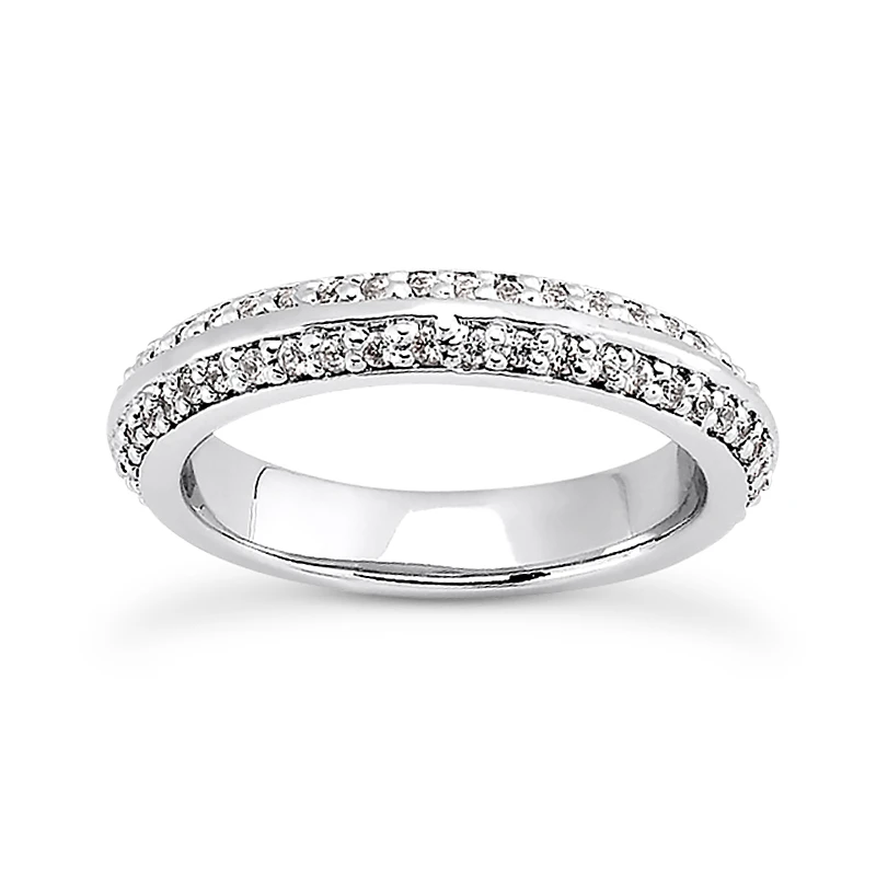 18K White Gold Diamond Engagement Ring Set 1.54ct 14 18K White Gold Diamond Engagement Ring Set 1.54ct - Image 12