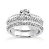 18K White Gold Diamond Engagement Ring Set 1.54ct -H'Hen Sale Store 18k gold diamond engagement ring set 154ct p 34904 white 20220426
