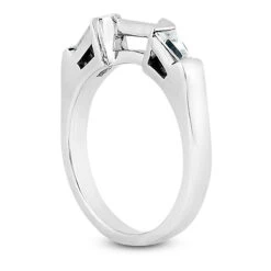 18K White Gold Emerald Diamond Engagement Ring Mounting Set 0.24ct -H'Hen Sale Store 18k gold diamond engagement ring setting set 024ct p 34099 additional white 3