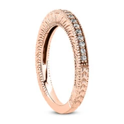 Ultra Thin 18K White Gold Diamond Engagement Wedding Ring 0.21ct -H'Hen Sale Store 18k gold diamond engagement wedding ring 021ct p 33934 back rose 20220420 20220426