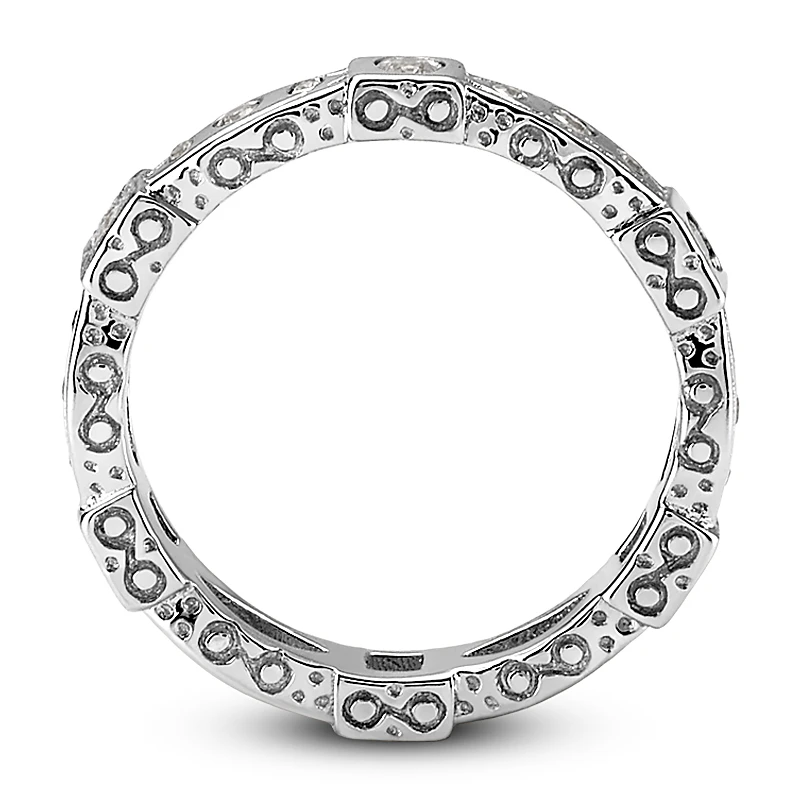 18K White Gold Diamond Eternity Band 0.24ct 11 18K White Gold Diamond Eternity Band 0.24ct - Image 9