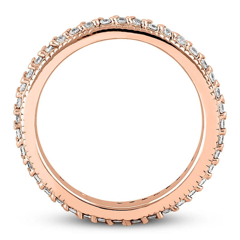 Thin 18K White Gold Diamond Eternity Band 0.38ct 9 Thin 18K White Gold Diamond Eternity Band 0.38ct - Image 7