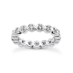 18K White Gold Diamond Eternity Band 0.60ct