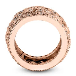 18K White Gold Floral Design 0.67 Carat Diamond Eternity Band 17 18K White Gold Floral Design 0.67 Carat Diamond Eternity Band -H'Hen Sale Store 18k gold diamond eternity band 067ct p 30579 additional rose