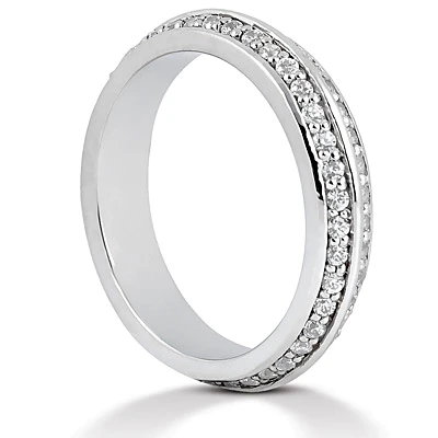18K White Gold Diamond Eternity Band 0.80ct 4.3mm 6 18K White Gold Diamond Eternity Band 0.80ct 4.3mm - Image 4