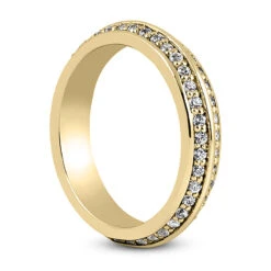 18K White Gold Diamond Eternity Band 0.80ct 4.3mm 15 18K White Gold Diamond Eternity Band 0.80ct 4.3mm -H'Hen Sale Store 18k gold diamond eternity band 080ct p 30502 back yellow 20220420 20220426