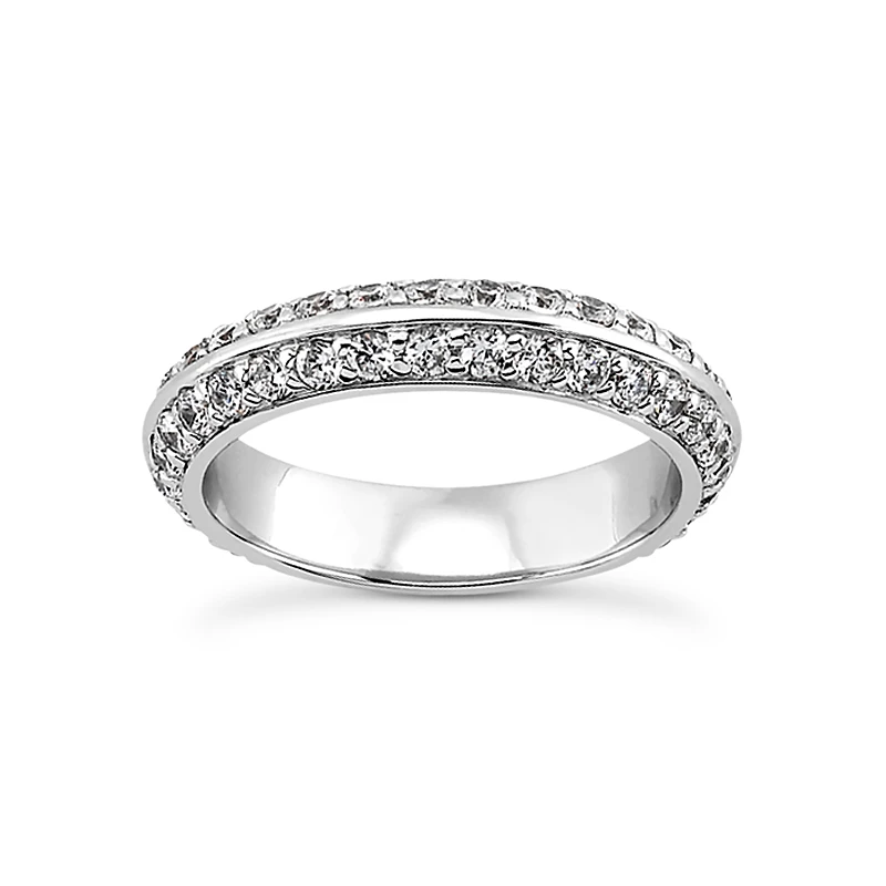 18K White Gold Diamond Eternity Band 0.80ct 4.3mm 3 18K White Gold Diamond Eternity Band 0.80ct 4.3mm