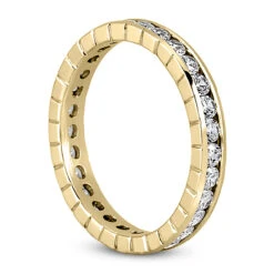 Thin 18K White Gold Diamond Eternity Band 0.84ct -H'Hen Sale Store 18k gold diamond eternity band 084ct p 30452 back yellow 20220426