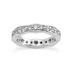 18K White Gold Diamond Eternity Band 0.88ct