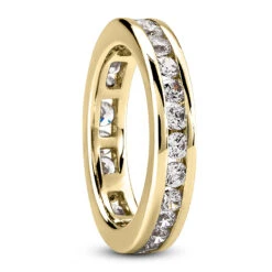 18K White Gold Diamond Eternity Band 1.20ct 4.2mm -H'Hen Sale Store 18k gold diamond eternity band 120ct p 30494 back yellow 20220426