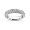 Thin 18K White Gold Diamond Eternity Band 1.20ct