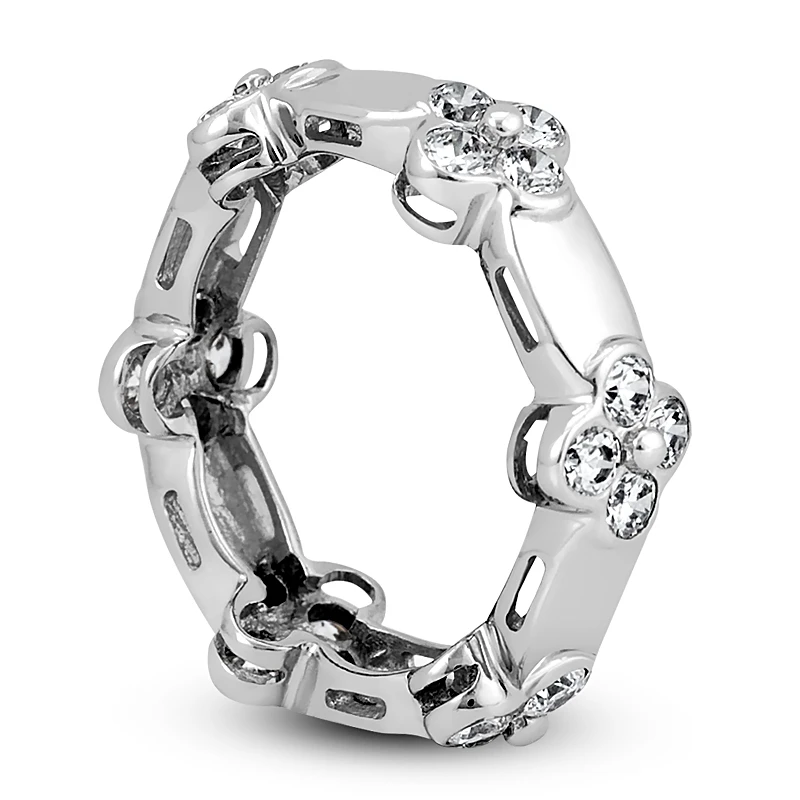 18K White Gold Diamond Eternity Band 1.20ct 7mm 6 18K White Gold Diamond Eternity Band 1.20ct 7mm - Image 4