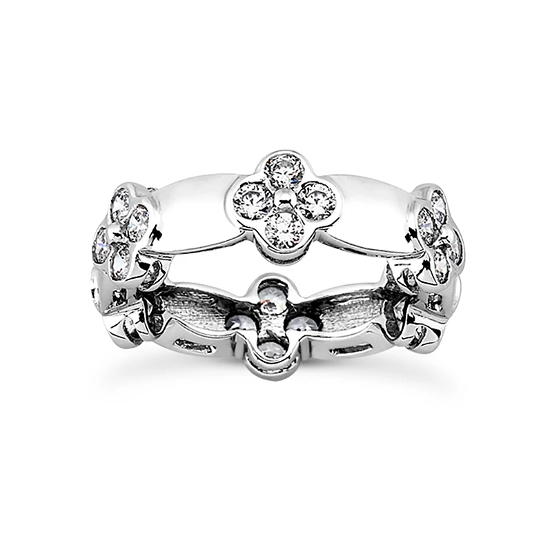 18K White Gold Diamond Eternity Band 1.20ct 7mm 3 18K White Gold Diamond Eternity Band 1.20ct 7mm