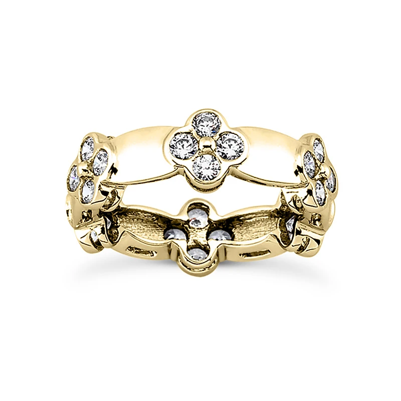 18K White Gold Diamond Eternity Band 1.20ct 7mm 4 18K White Gold Diamond Eternity Band 1.20ct 7mm - Image 2