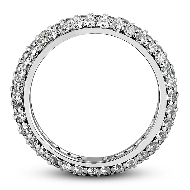 18K White Gold Diamond Eternity Band 1.70ct 11 18K White Gold Diamond Eternity Band 1.70ct - Image 9