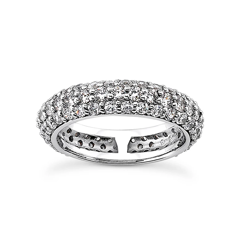 18K White Gold Diamond Eternity Band 1.70ct 3 18K White Gold Diamond Eternity Band 1.70ct