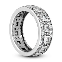 18K White Gold Diamond Eternity Band 1.82ct 14 18K White Gold Diamond Eternity Band 1.82ct -H'Hen Sale Store 18k gold diamond eternity band 182ct p 30398 back white 20220420 20220426