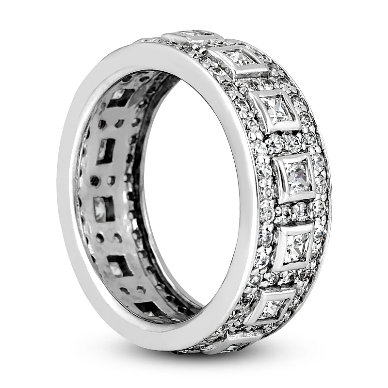 18K White Gold Diamond Eternity Band 1.82ct 6 18K White Gold Diamond Eternity Band 1.82ct - Image 4