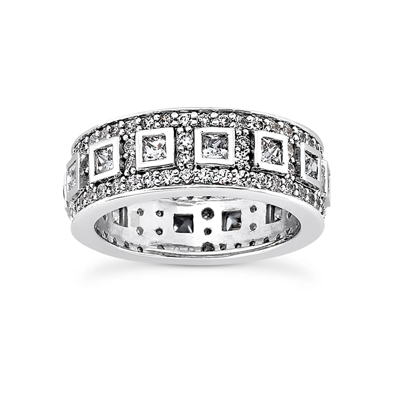 18K White Gold Diamond Eternity Band 1.82ct 3 18K White Gold Diamond Eternity Band 1.82ct