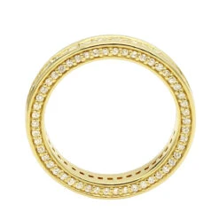 18K Yellow Gold Round And Princess Cut Diamond Eternity Band 1.93ct -H'Hen Sale Store 18k gold diamond eternity band 193ct p 30372 backye