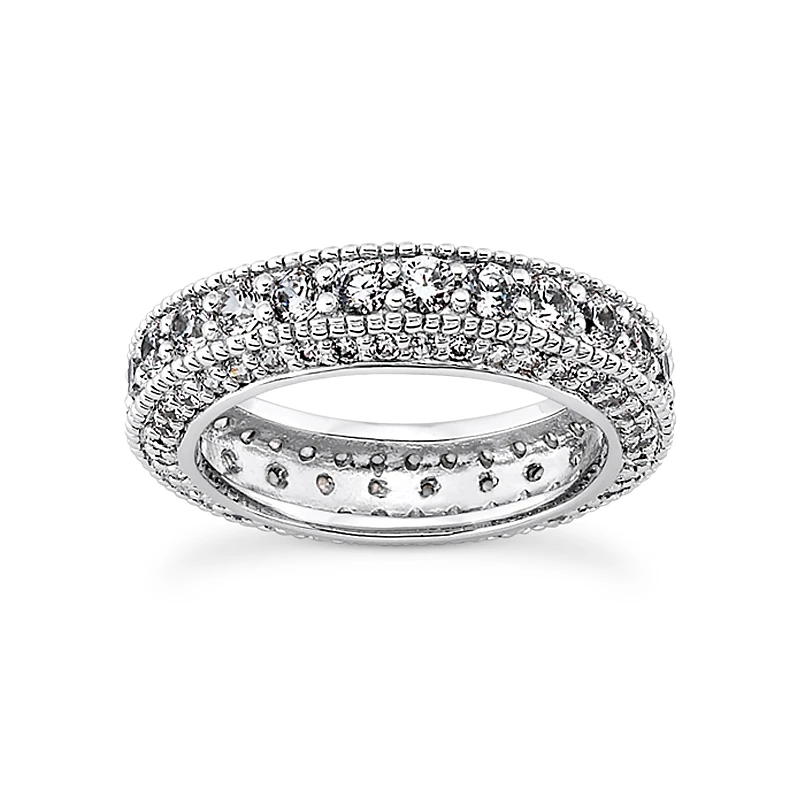 18K White Gold Diamond Eternity Band 2.06ct 3 18K White Gold Diamond Eternity Band 2.06ct