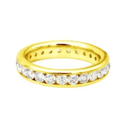 18K White Gold Diamond Eternity Band 2.20ct -H'Hen Sale Store 18k gold diamond eternity band 220ct p 30350 backye