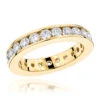 18K Yellow Gold Round Diamond Eternity Band 2.20ct