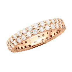 18K White Gold Diamond Eternity Band 2.60ct -H'Hen Sale Store 18k gold diamond eternity band 260ct ro