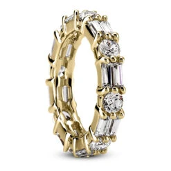 18K White Gold Diamond Eternity Band 2.96ct -H'Hen Sale Store 18k gold diamond eternity band 296ct p 30394 back yellow 20220426