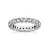 18K White Gold Diamond Eternity Band 3.20ct 4.3mm