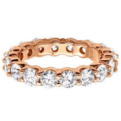 18K White Gold Diamond Eternity Band 3.40ct 5/32in. (4.1mm) -H'Hen Sale Store 18k gold diamond eternity band 340ct p 30340 backro