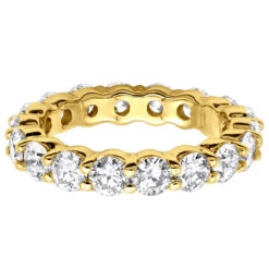 18K White Gold Diamond Eternity Band 3.40ct 5/32in. (4.1mm) -H'Hen Sale Store 18k gold diamond eternity band 340ct p 30340 backye