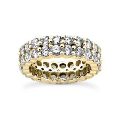 18K White Gold Diamond Eternity Band 4.40ct 6mm -H'Hen Sale Store 18k gold diamond eternity band 440ct p 30510 yellow 20220426