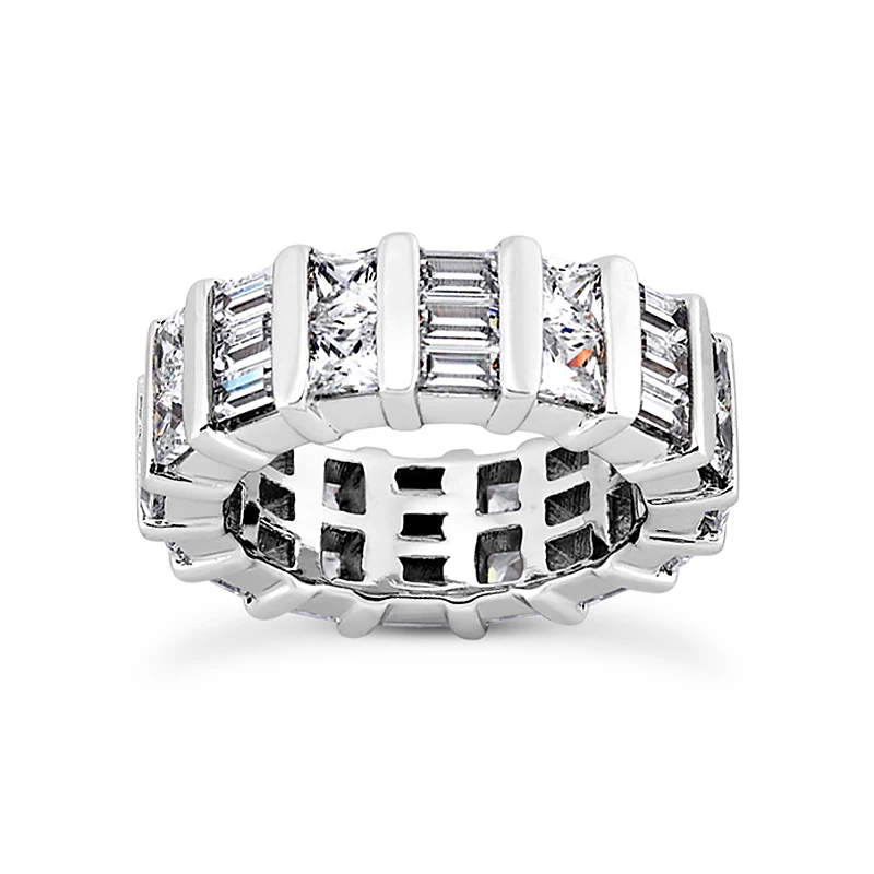 18K White Gold Diamond Eternity Band 5.12ct 3 18K White Gold Diamond Eternity Band 5.12ct