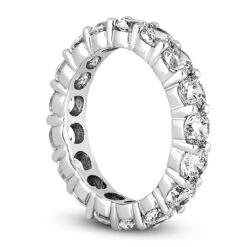 18K White Gold Diamond Eternity Band 5.85ct -H'Hen Sale Store 18k gold diamond eternity band 585ct p 30320 back white 20220426