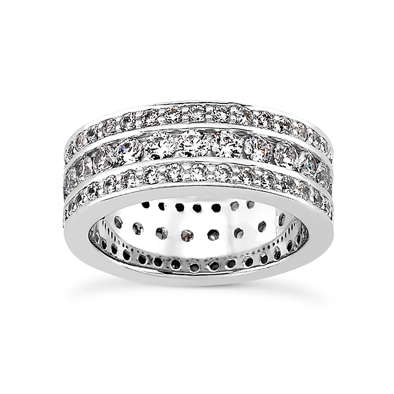 18K White Gold Diamond Eternity Ring 1.90ct 3 18K White Gold Diamond Eternity Ring 1.90ct