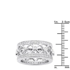 18K White Gold Diamond Eternity Ring 1ct -H'Hen Sale Store 18k gold diamond eternity ring 1ct p 30541 rulerwh
