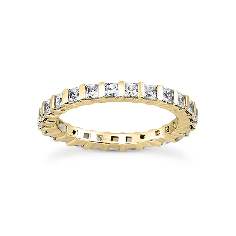Thin 18K White Gold Diamond Eternity Ring 3.23ct 4 Thin 18K White Gold Diamond Eternity Ring 3.23ct - Image 2