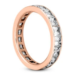 Thin 18K White Gold Diamond Eternity Ring 3.57ct -H'Hen Sale Store 18k gold diamond eternity ring 357ct p 30416 back rose 20220420 20220426